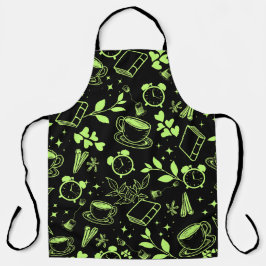 キッチンダイニングかわいいティーコーヒーブック エプロン