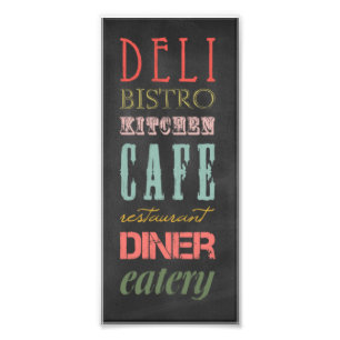キッチンチャルクボードキッチンレストランデリカフェBI フォトプリント