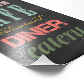 キッチンチョークボードキッチンレストランデリカフェBI フォトプリント            (角)