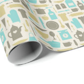 キッチンツールのパターン ラッピングペーパー (ロールコーナー)