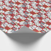 キッチンツールチェック ラッピングペーパー (角)