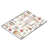 キッチンツールパーソナライズされたレシピ ノートブック (左側)