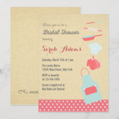 キッチンツール ブライダルシャワーの招待状 招待状 (正面/裏面)