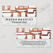 キッチンツール |大理石 |木製ボード 名刺 (正面/裏面)