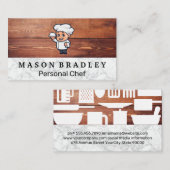 キッチンツール | Chefロゴ 名刺 (正面/裏面)