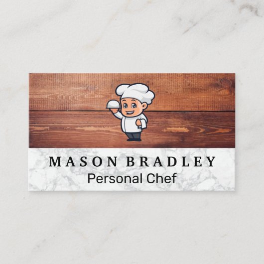 キッチンツール | Chefロゴ 名刺 (正面)