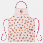 キッチンティーのクイーンパーティークラウンパターン エプロン (正面)