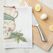 キッチンティータイムティータオル キッチンタオル (四つ折り)