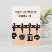 キッチンティーパーティー招待 招待状 (スタンド正面)