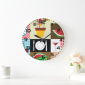 キッチンテーブルアイテム ラージ壁時計 (ホーム)