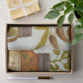 キッチンテーブル上の秋のひまわり鳥 薄葉紙 (ギフト)