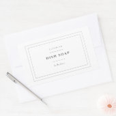 キッチンディッシュ石鹸ラベルシール 長方形シール (封筒)