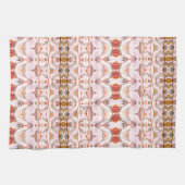 キッチンデコインレッドローズとティール（緑がかった色） キッチンタオル (横)