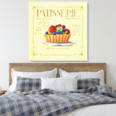 キッチンデコフランスのールキャンバスフルーツタカラフルルト キャンバスプリント (インサイチュ (寝室))