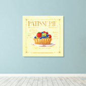 キッチンデコフランスのールキャンバスフルーツタカラフルルト キャンバスプリント (インサイチュ (ウッドフロア))