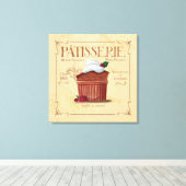 キッチンデコフランスのールキャンバス、チョコレートスフレ キャンバスプリント (インサイチュ (ウッドフロア))