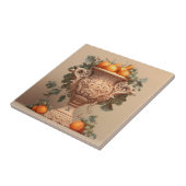 キッチンデコールオレンジ&グリーンブドウ タイル (側面)