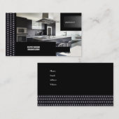 キッチンデザインブラックメタル 名刺 (正面/裏面)