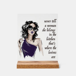 キッチンナイフ属 アクリルサイン