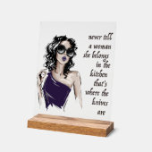 キッチンナイフ属 アクリルサイン (傾斜)