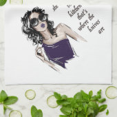 キッチンナイフ属 キッチンタオル (折り畳み)