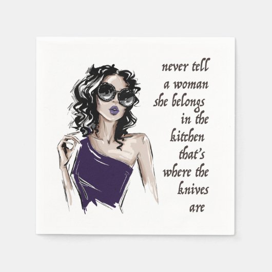 キッチンナイフ属 スタンダードカクテルナプキン (正面)