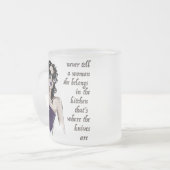 キッチンナイフ属 フロストグラスマグカップ (正面左)