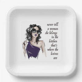 キッチンナイフ属 ペーパープレート