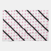 キッチンハンドタオルストライプ/水玉模様 キッチンタオル (横)