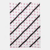 キッチンハンドタオルストライプ/水玉模様 キッチンタオル (縦)