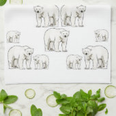 キッチンハンドタオル キッチンタオル (折り畳み)