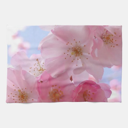 キッチンハンドタオル/リンゴの花 キッチンタオル (横)