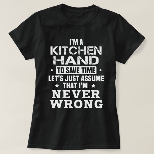 キッチンハンド Tシャツ (デザイン正面)