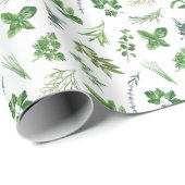 キッチンハーブ包装紙 ラッピングペーパー (ロールコーナー)