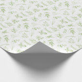 キッチンハーブ&ネームラッピング紙 ラッピングペーパー (角)