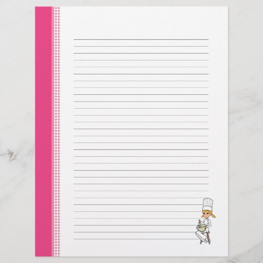 キッチンバインダー用かわいいレシピページ (正面)