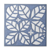 キッチンバックスプラッシュタイル、青と白 タイル (正面)