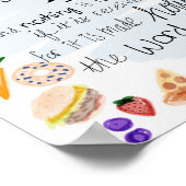 キッチンバース – 1テモテ4:4-5 ポスター (角)