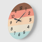 キッチンパステルカラーズデザイインスパイアナー ラージ壁時計 (傾斜)