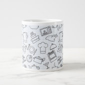 キッチンパターン4 ジャンボコーヒーマグカップ (正面)