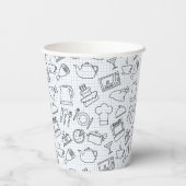 キッチンパターン4 紙コップ (裏面)