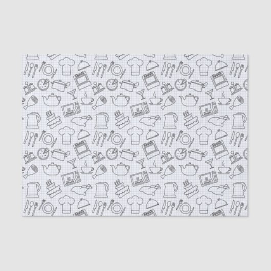 キッチンパターン4 薄葉紙 (正面)