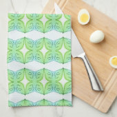 キッチンパターン（の模様が）あるティータオル キッチンタオル (四つ折り)