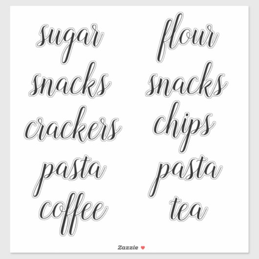 キッチンパントリー団体や組織スクリプトラベルシール シール (シート)