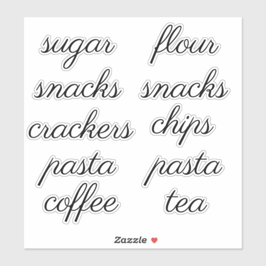 キッチンパントリー団体や組織スクリプトラベルシール シール (シート)