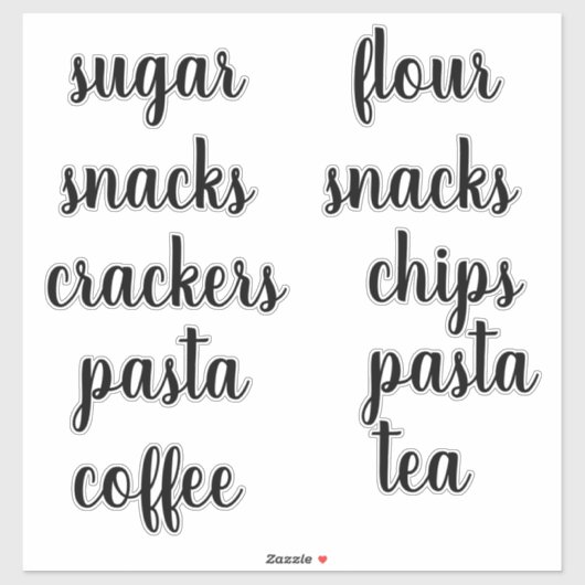 キッチンパントリー団体や組織スクリプトラベルシール シール (シート)