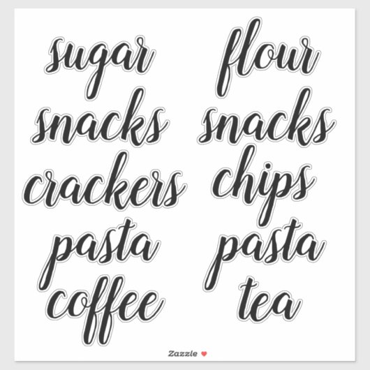 キッチンパントリー団体や組織スクリプトラベルシール シール (シート)