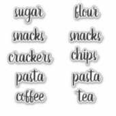 キッチンパントリー団体や組織スクリプトラベルシール シール (正面)