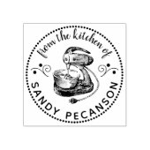 キッチンパーソナライズされたのヴィンテージミキサー ラバースタンプ (インプリント)