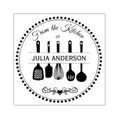 キッチンパーソナライズされたウッドのスタンプから ラバースタンプ (インプリント)